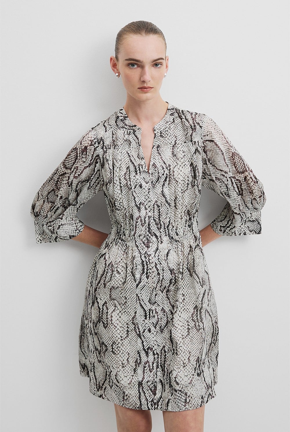 Print Mini Dress