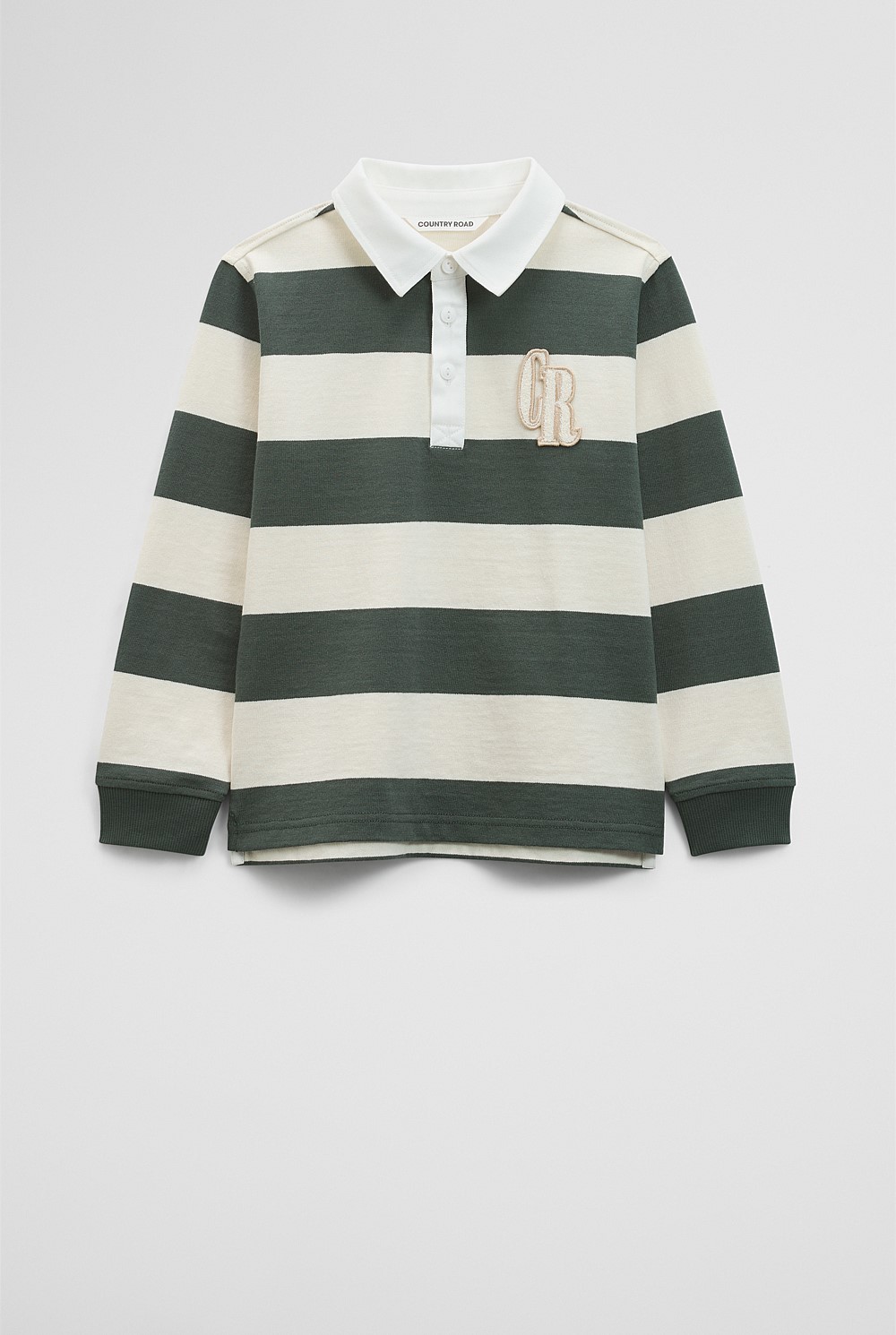 Organically Grown Cotton Block Stripe Rugby