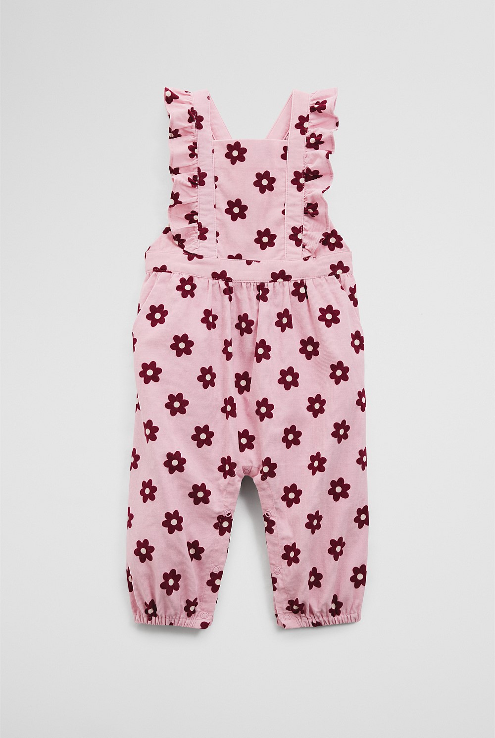 Cord Floral Overall