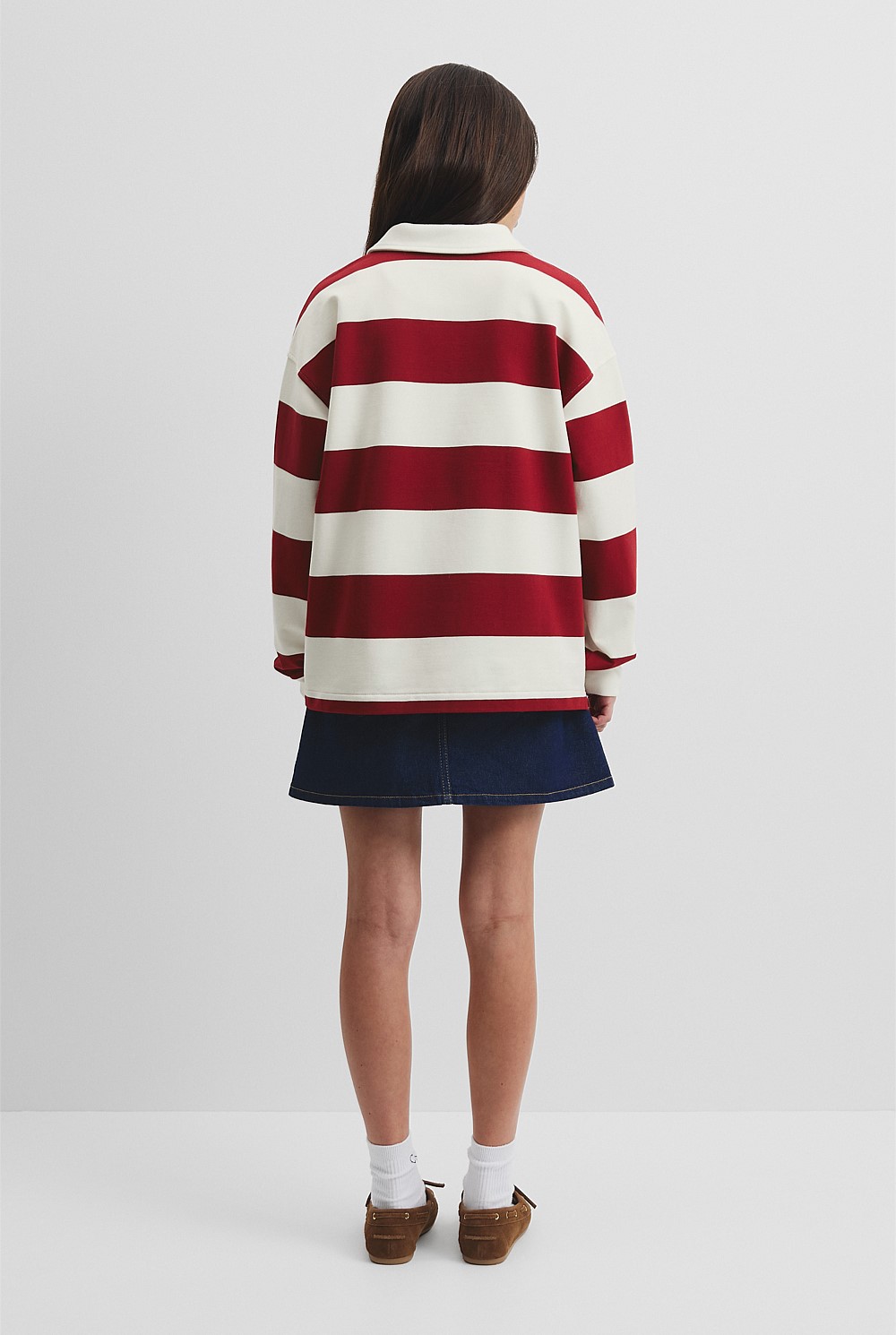 Teen Block Stripe Rugby