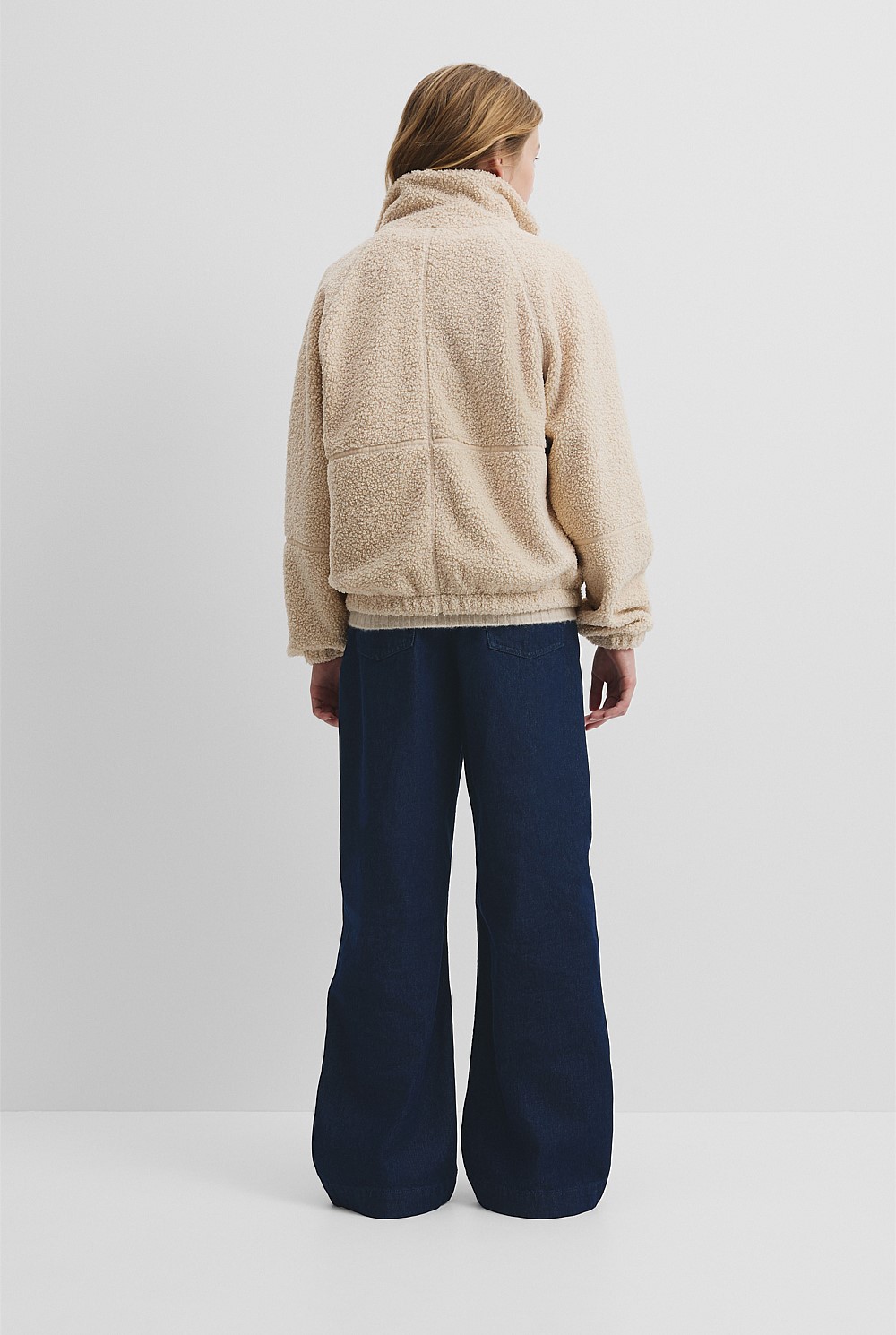 Teen Sherpa Zip Through Jacket