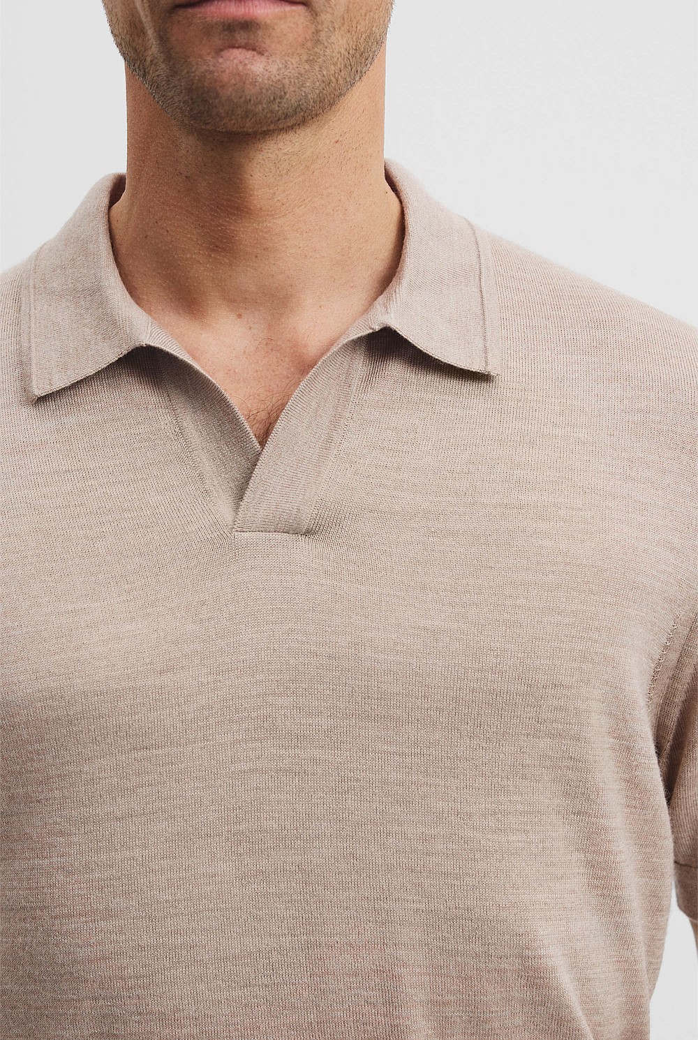 Australian Merino Short Sleeve Trophy Knit Polo