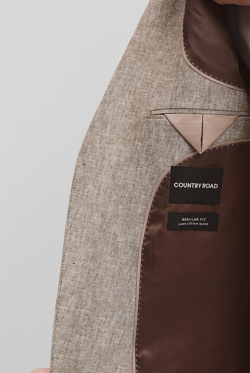 Regular Linen Cotton Textured Jacket