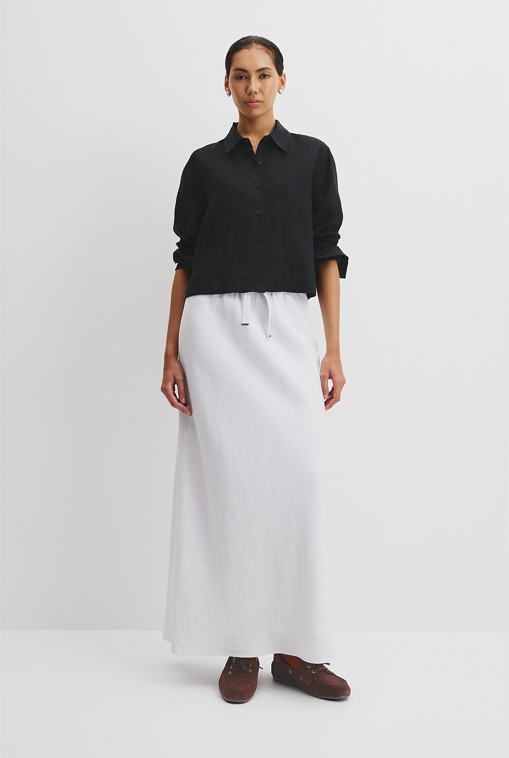 Crop Linen Shirt
