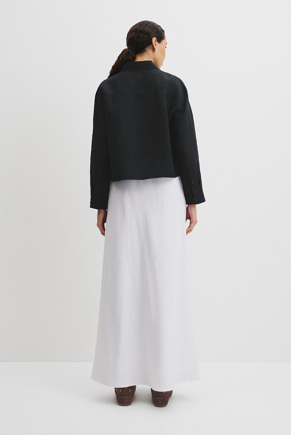 Crop Linen Shirt