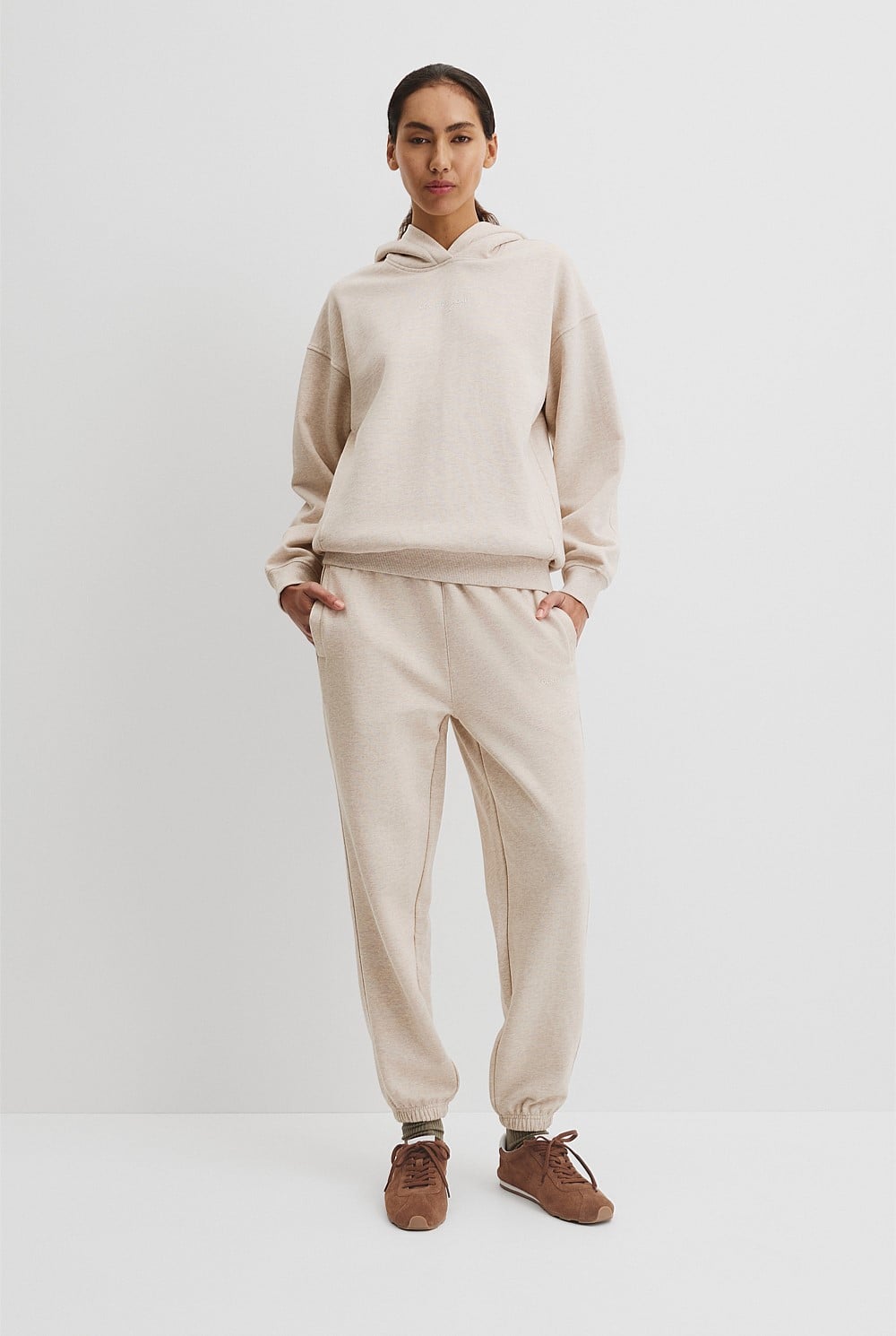 Australian Good Earth Cotton Pull Over Hooded Sweat