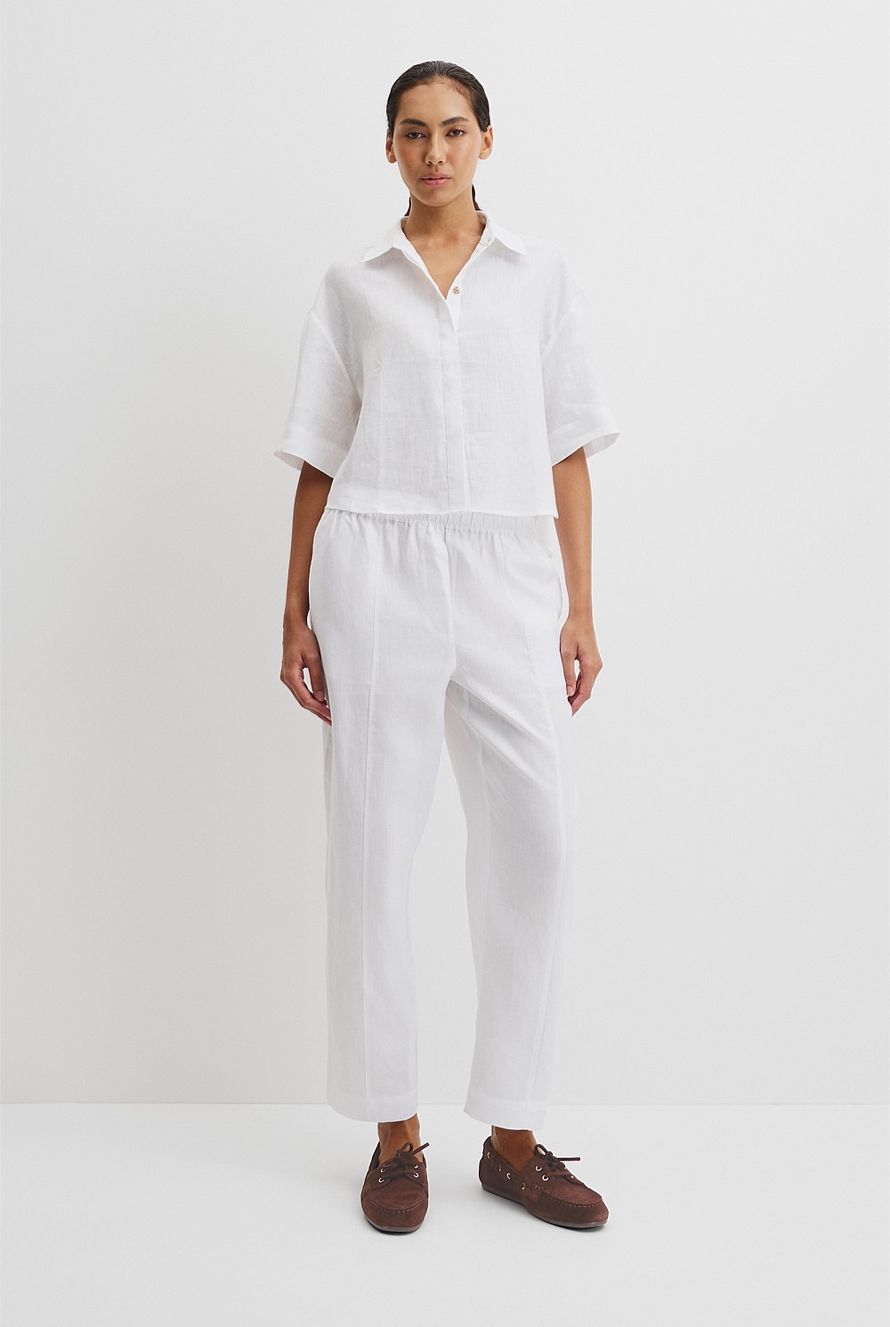 Organically Grown Linen Boxy Fit Shirt