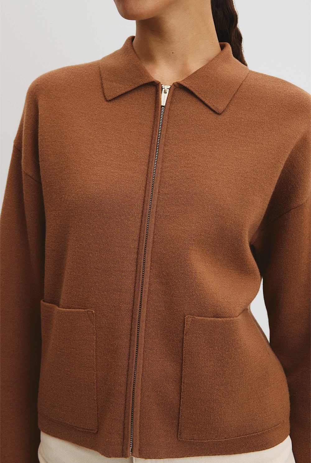 Zip Knit Jacket
