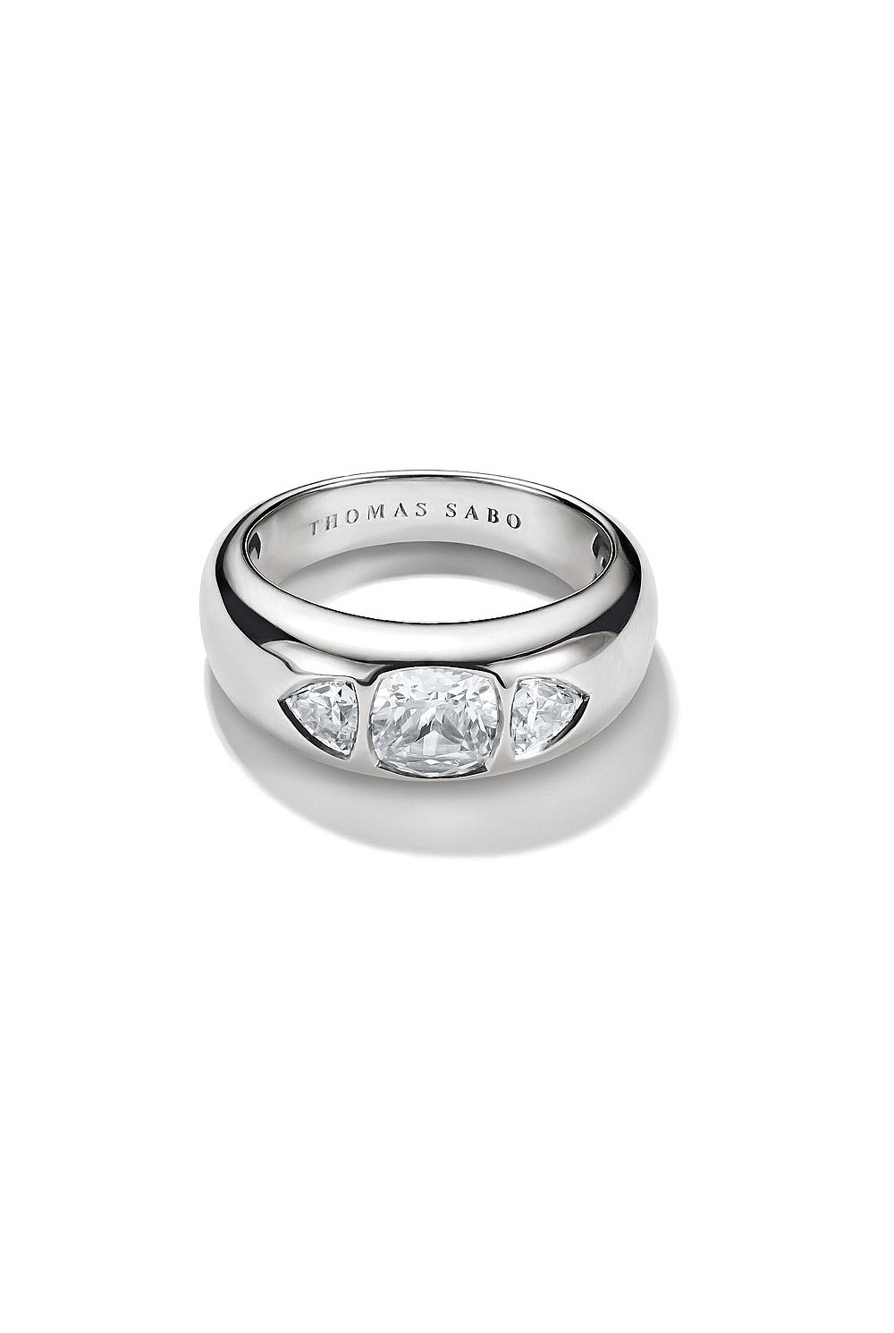 Bold Ring With Stones In Silver