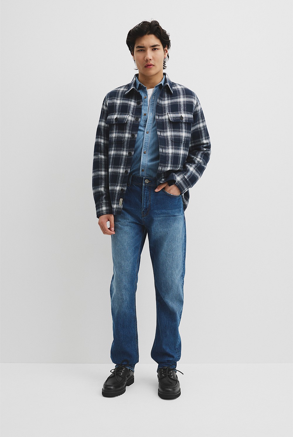 Workwear Check Overshirt