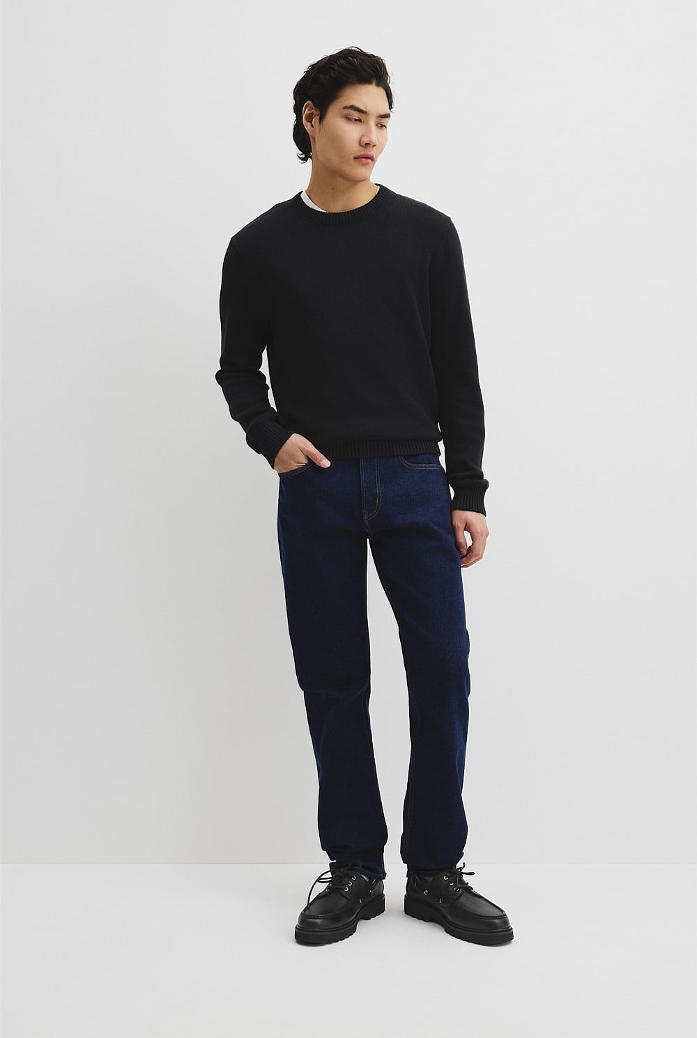 Australian Good Earth Cotton Crew Neck Knit
