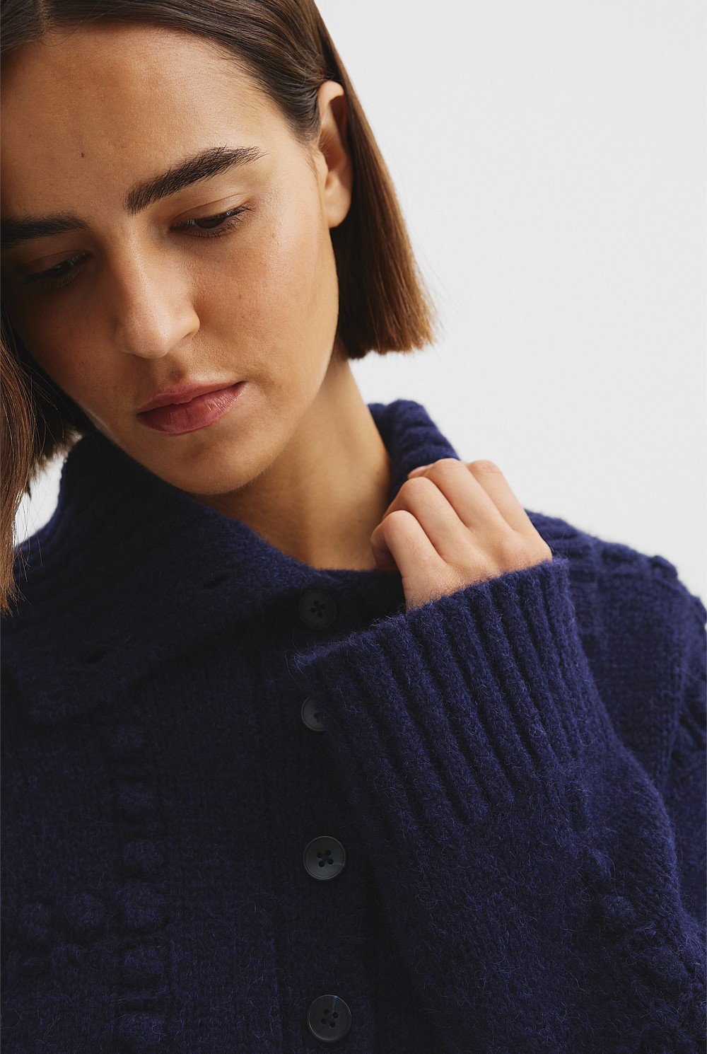 Long Sleeve Polo Knit