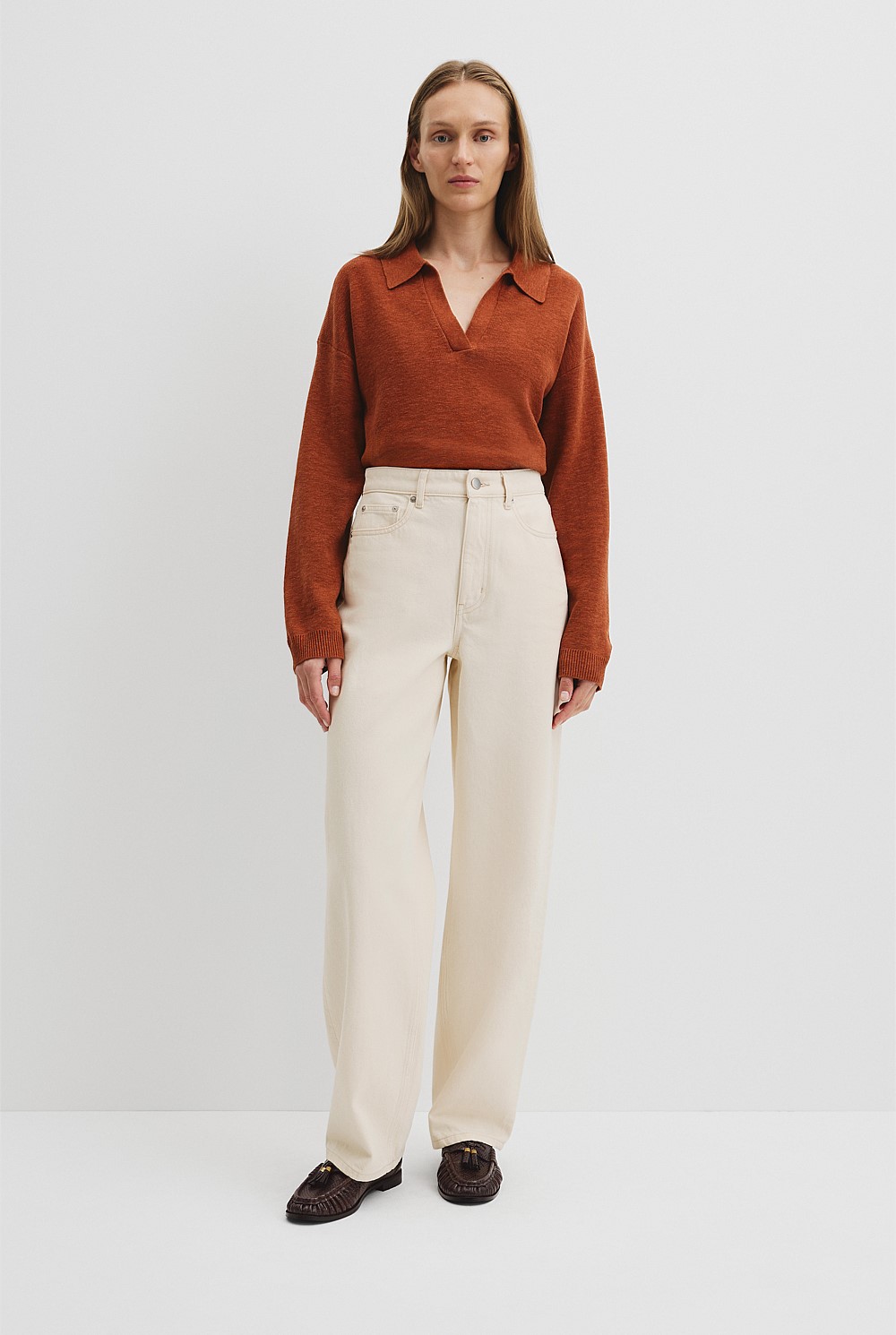 Cotton Linen Long Sleeve Knit
