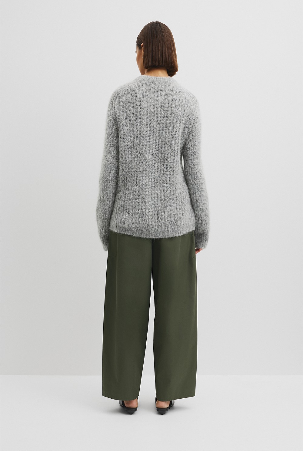 Fluffy Crew Neck Knit