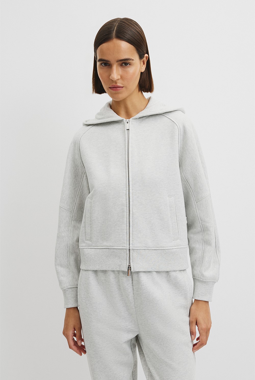 Australian Good Earth Cotton Zip Through Hooded Sweat