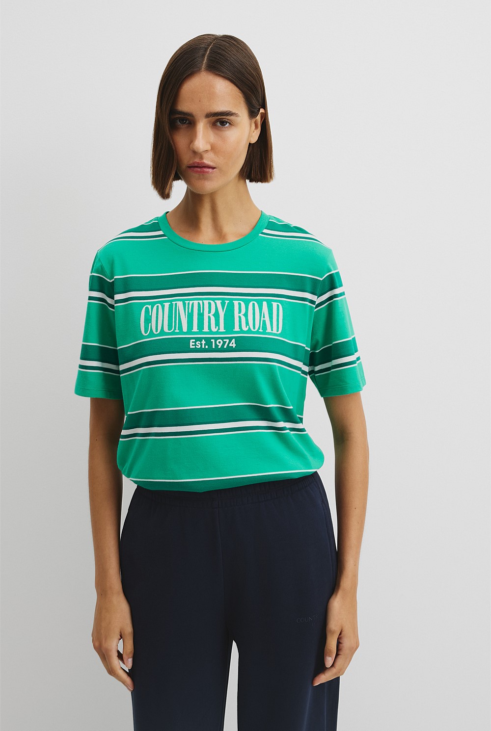 Stripe Heritage Embroidered T-Shirt