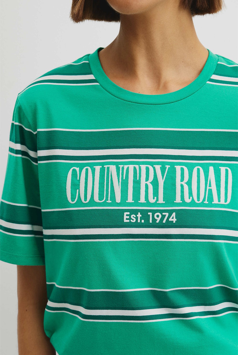 Stripe Heritage Embroidered T-Shirt