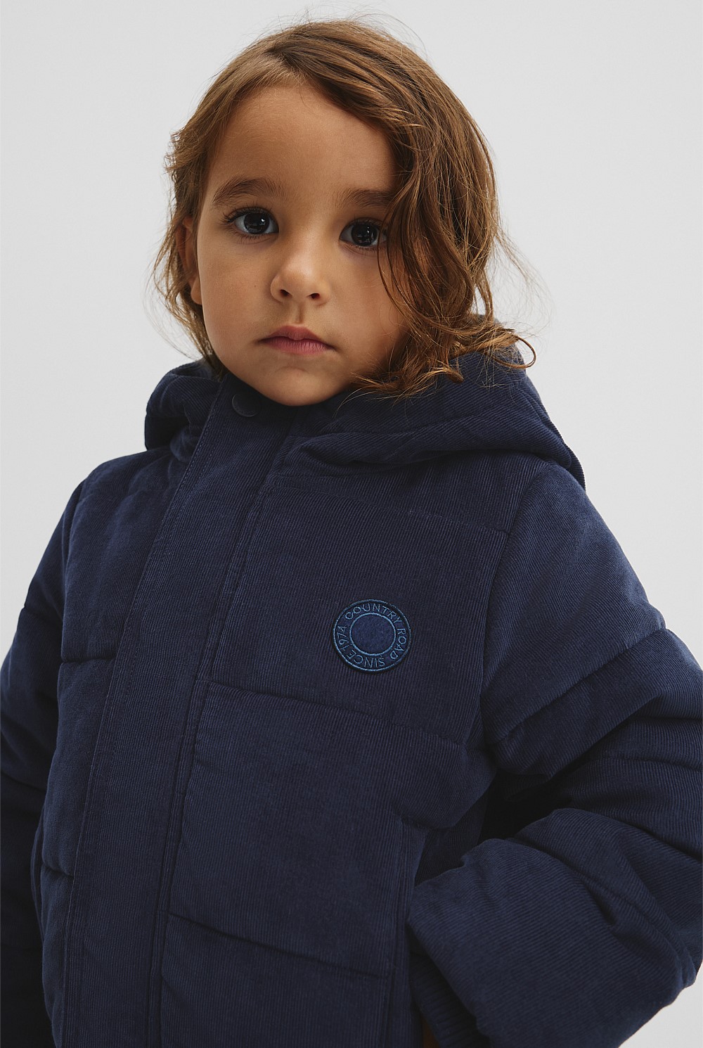 Cord Puffer Jacket