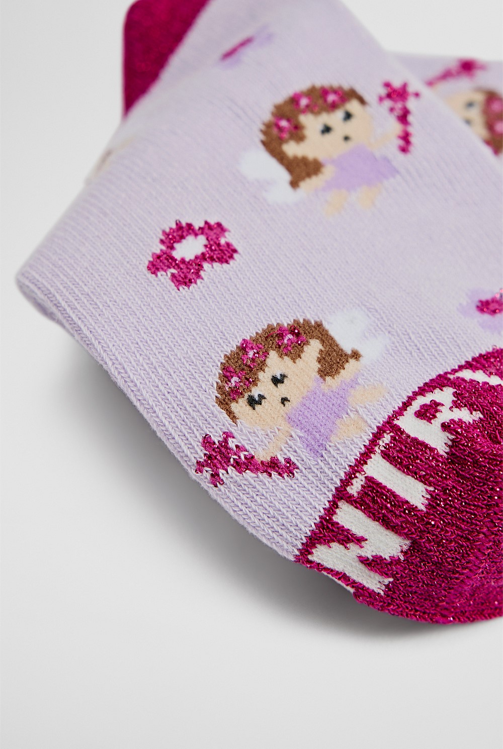 Organically Grown Cotton Blend Fairy Sock