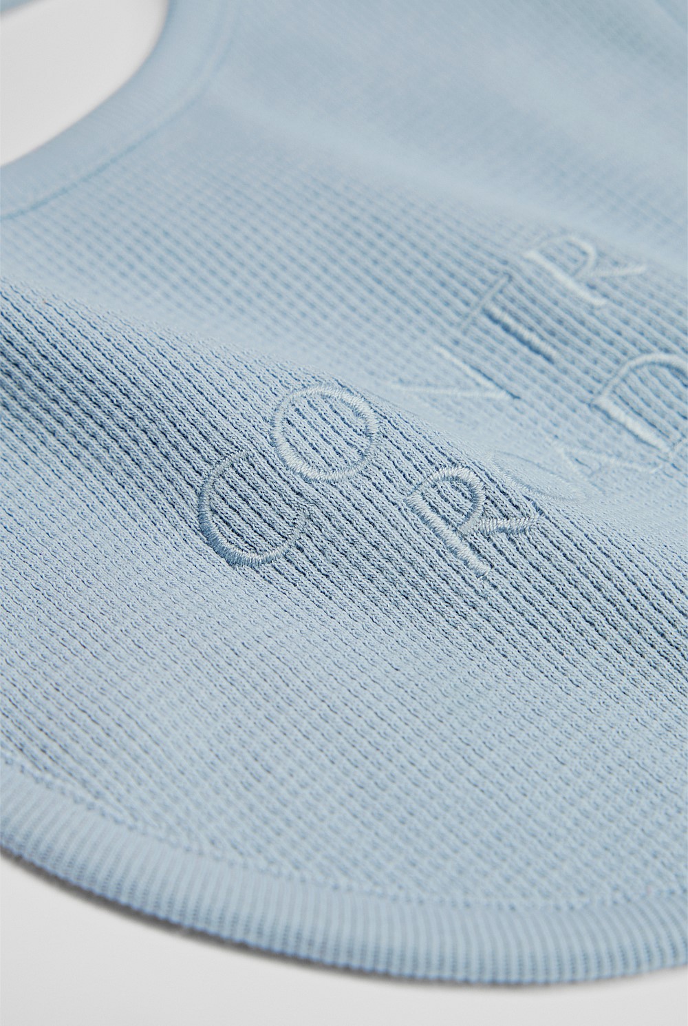 Organically Grown Cotton Waffle Bib