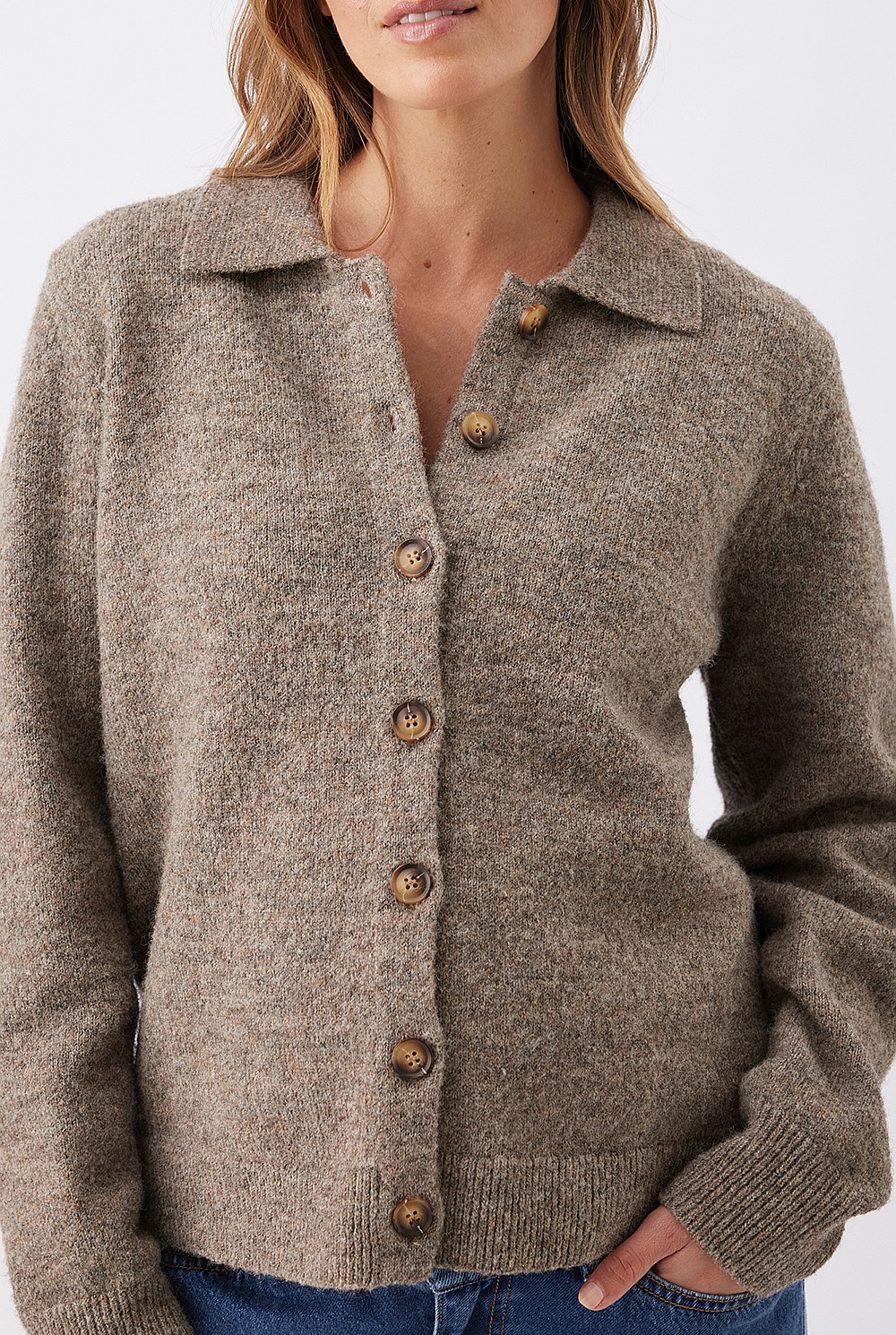 Brodie Collared Maternity Cardigan