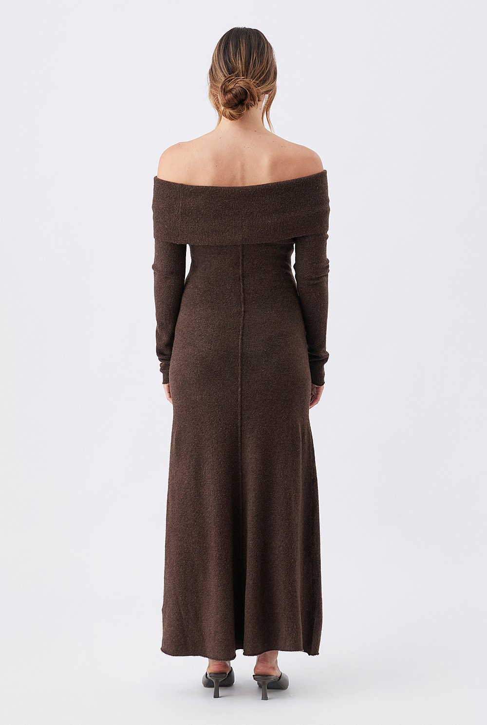 Tyla Off Shoulder Knit Maternity Dress