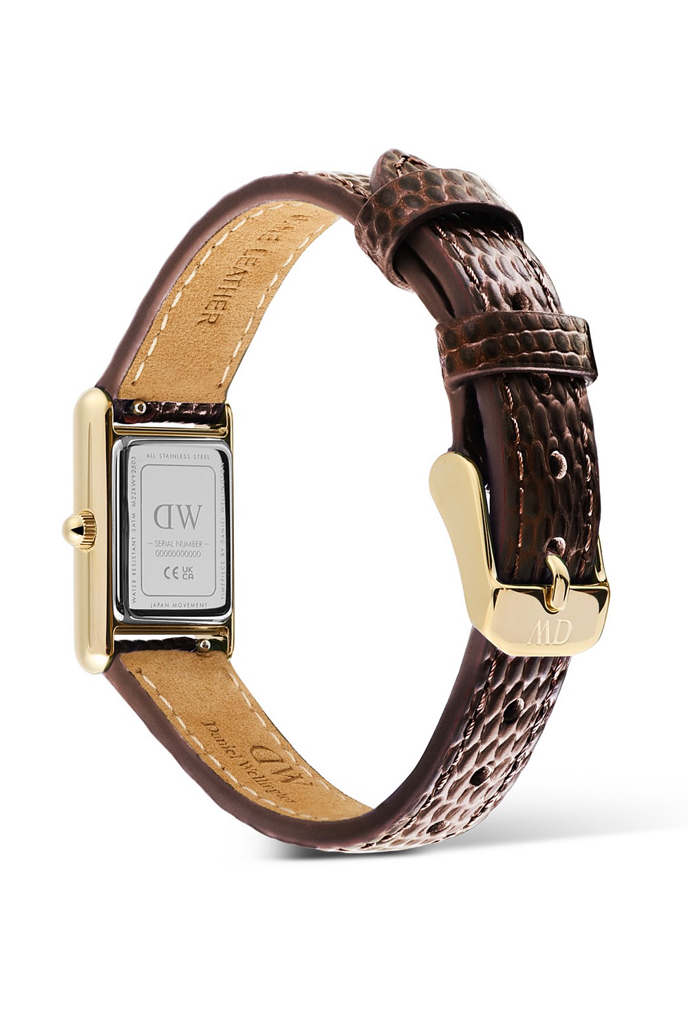 Bound Mini Brown Leather & Gold Watch