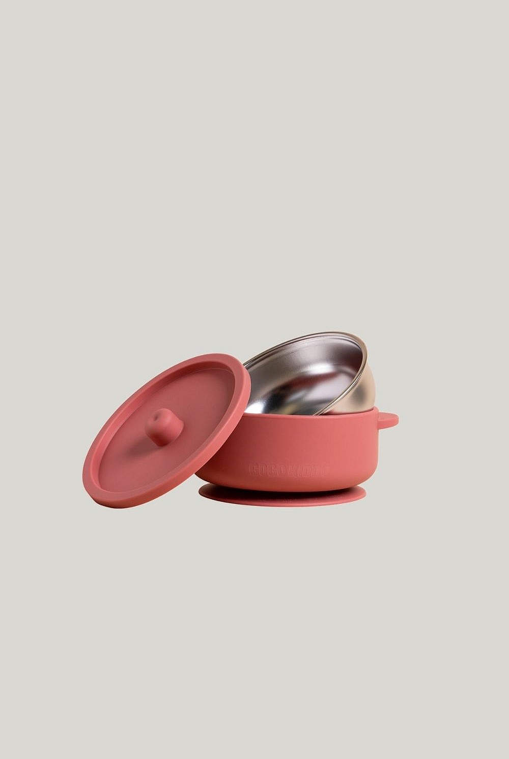 Fun Firsts Stainless Steel Bowl With Silicone Sleeve And Lid