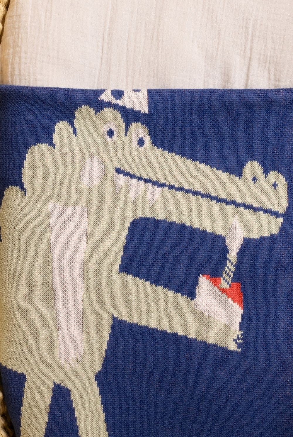 Cosy Baby Blanket - Crocodile Party