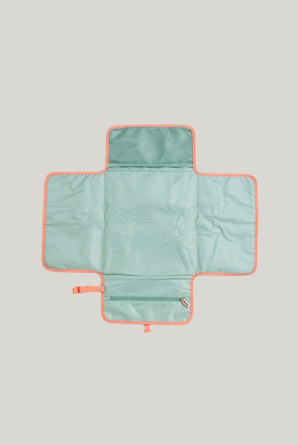 When You Need It Change Wallet - Sage And Dusty Blue Check