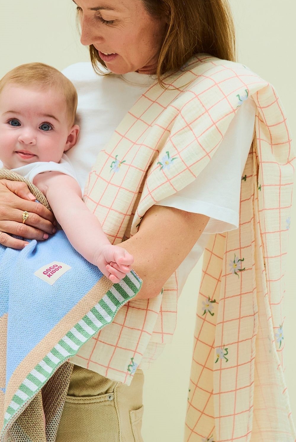 Light And Breathable Muslin Swaddle Wrap - Dancing Daisies