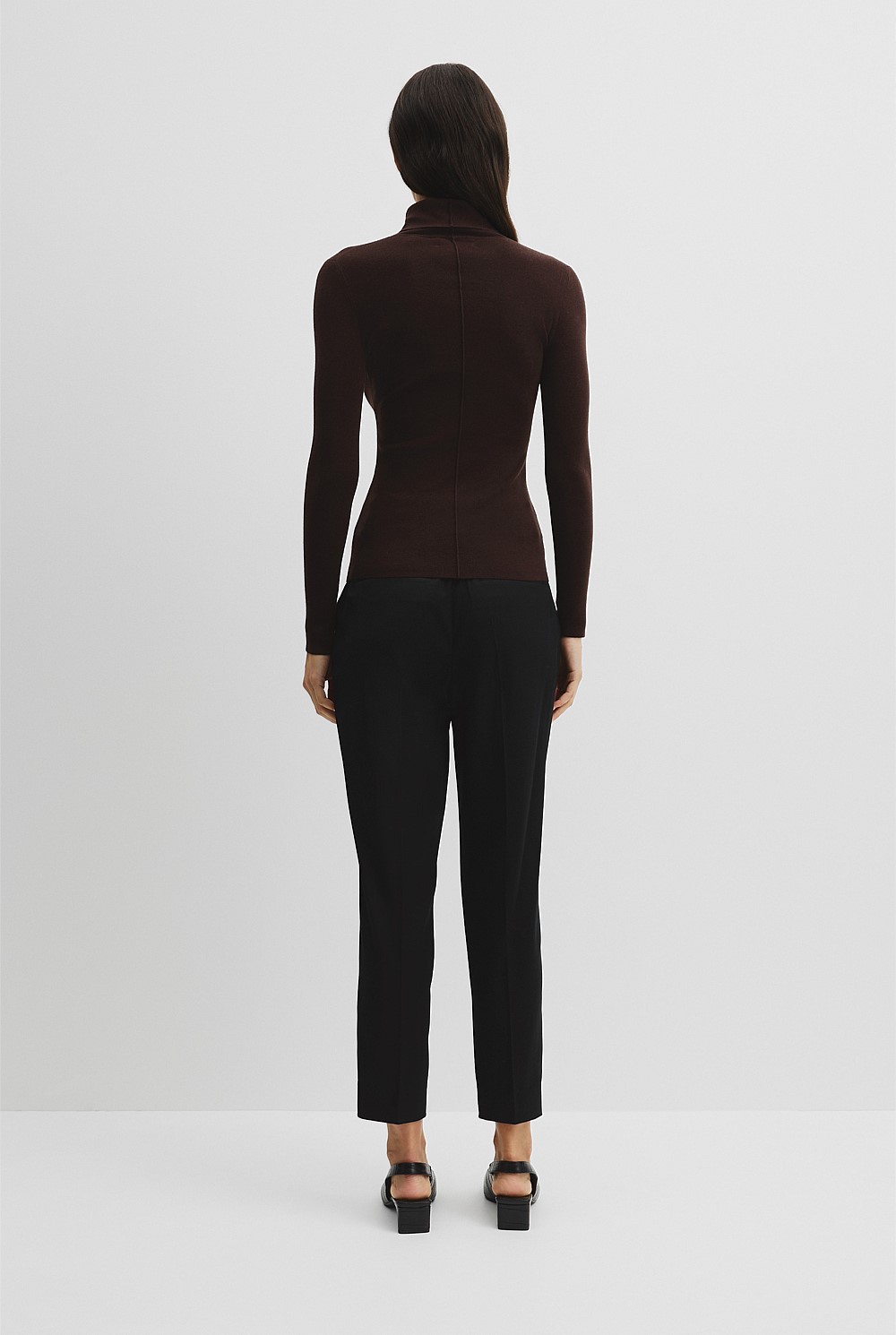 Wool Silk Roll Neck