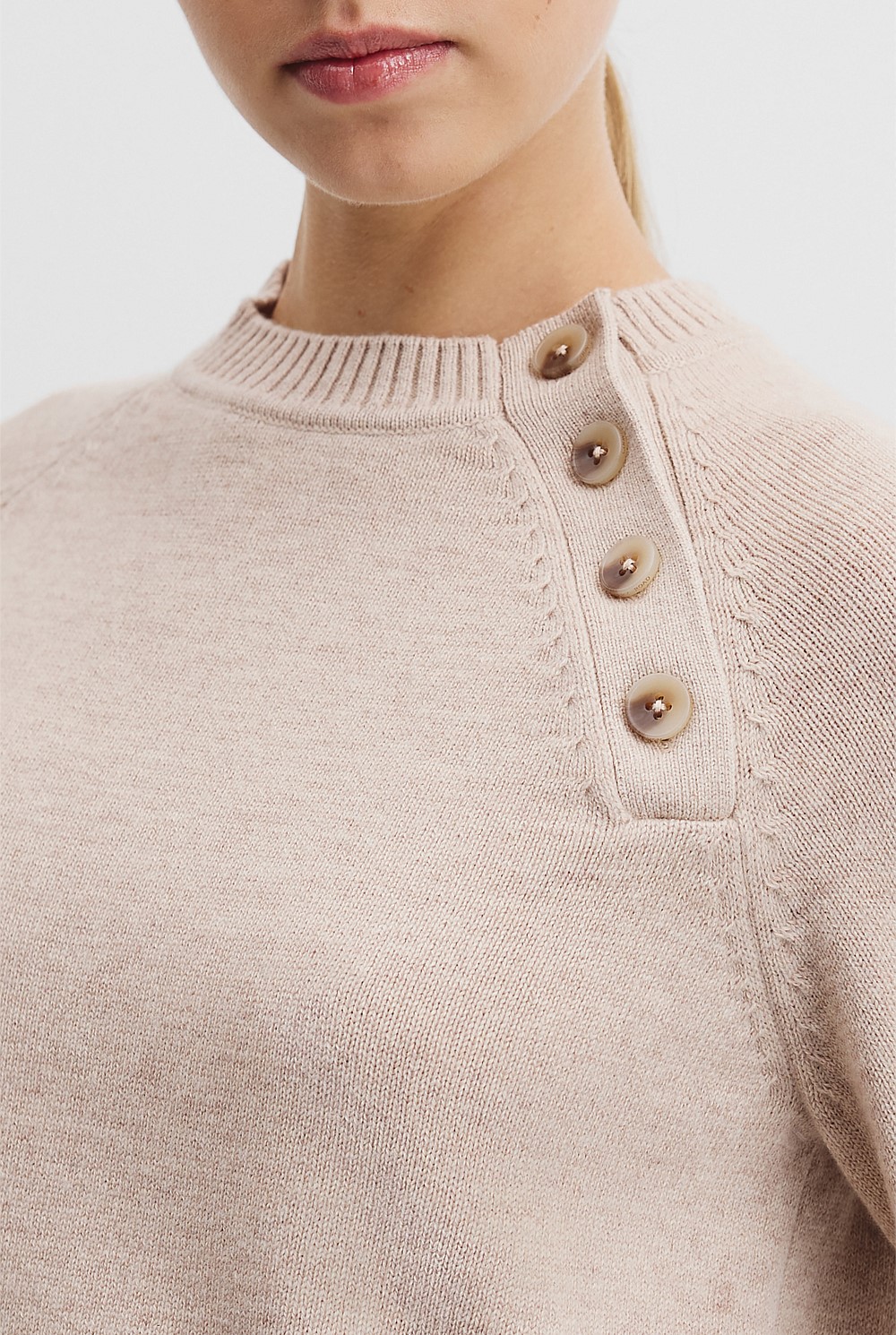 Button Neck Knit