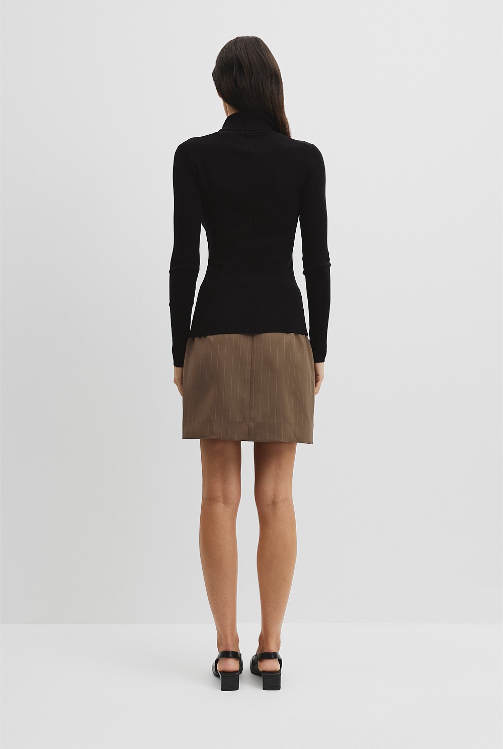 Wool Silk Roll Neck