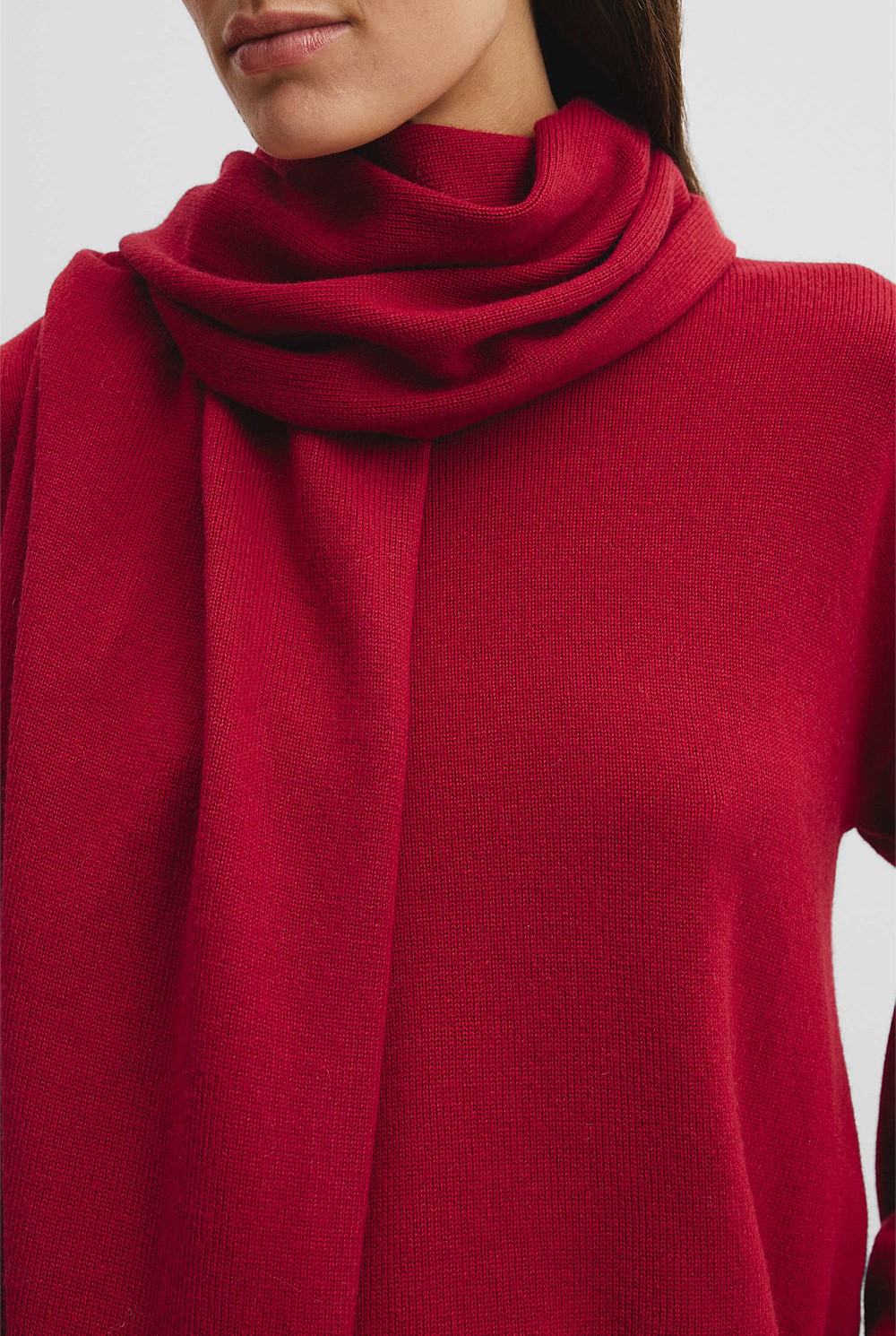 Scarf Detail Knit