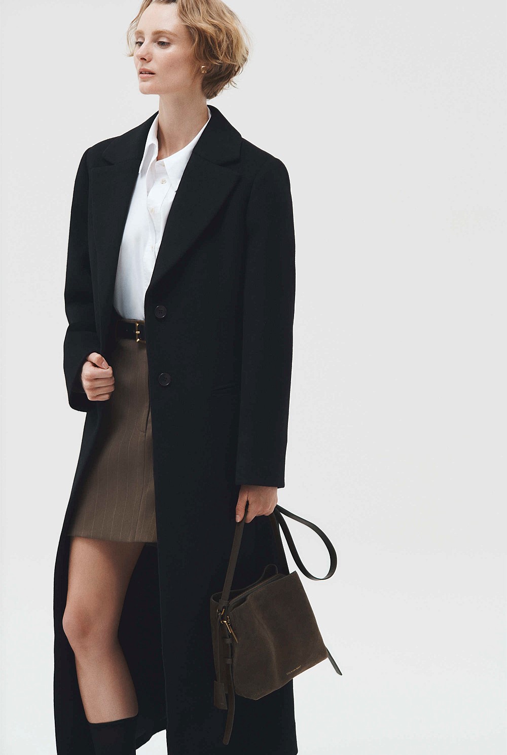 Wool Felt Long Coat
