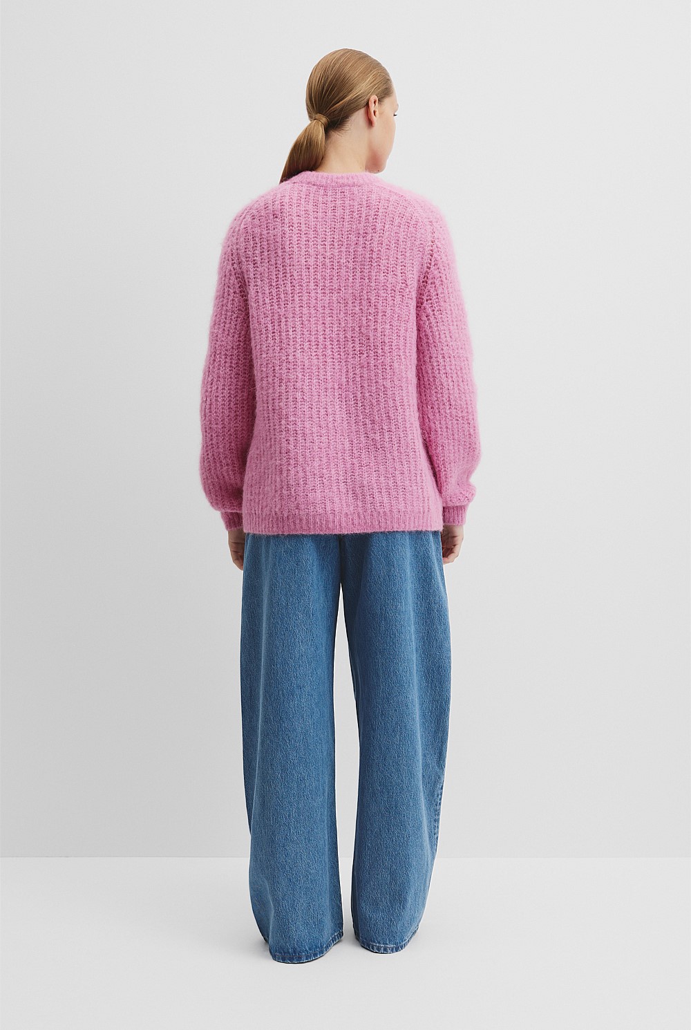 Fluffy Crew Neck Knit