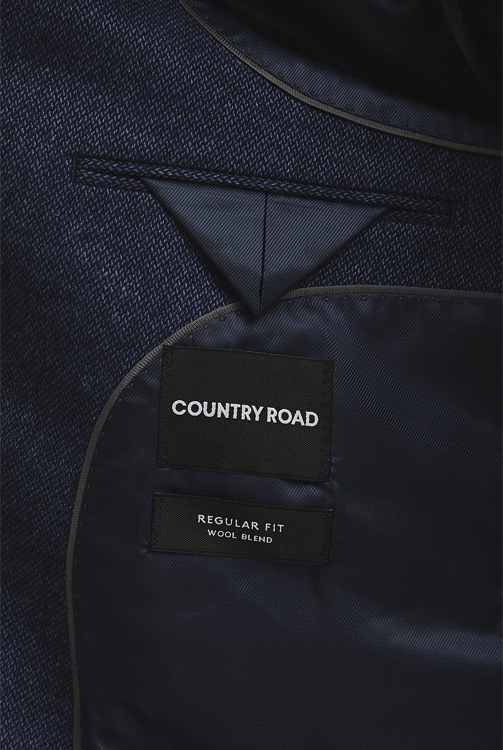 Regular Fit Wool Blend Texture Jacket