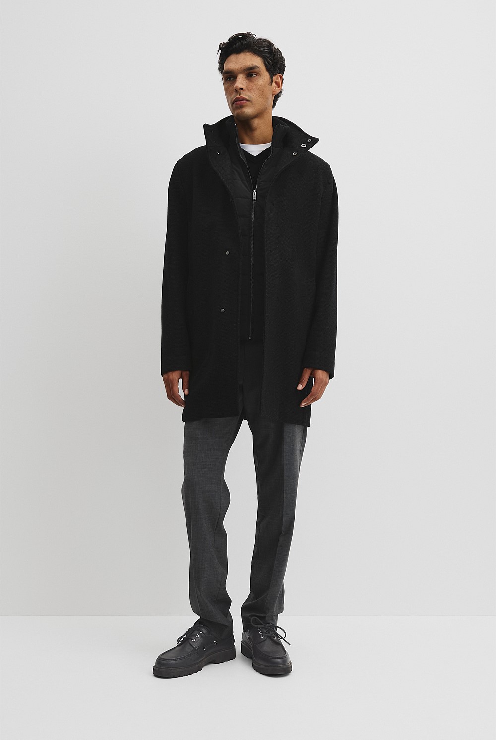 Hybrid Removable Gilet Overcoat