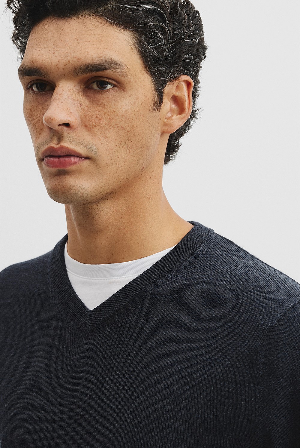 Merino Wool V-Neck Knit
