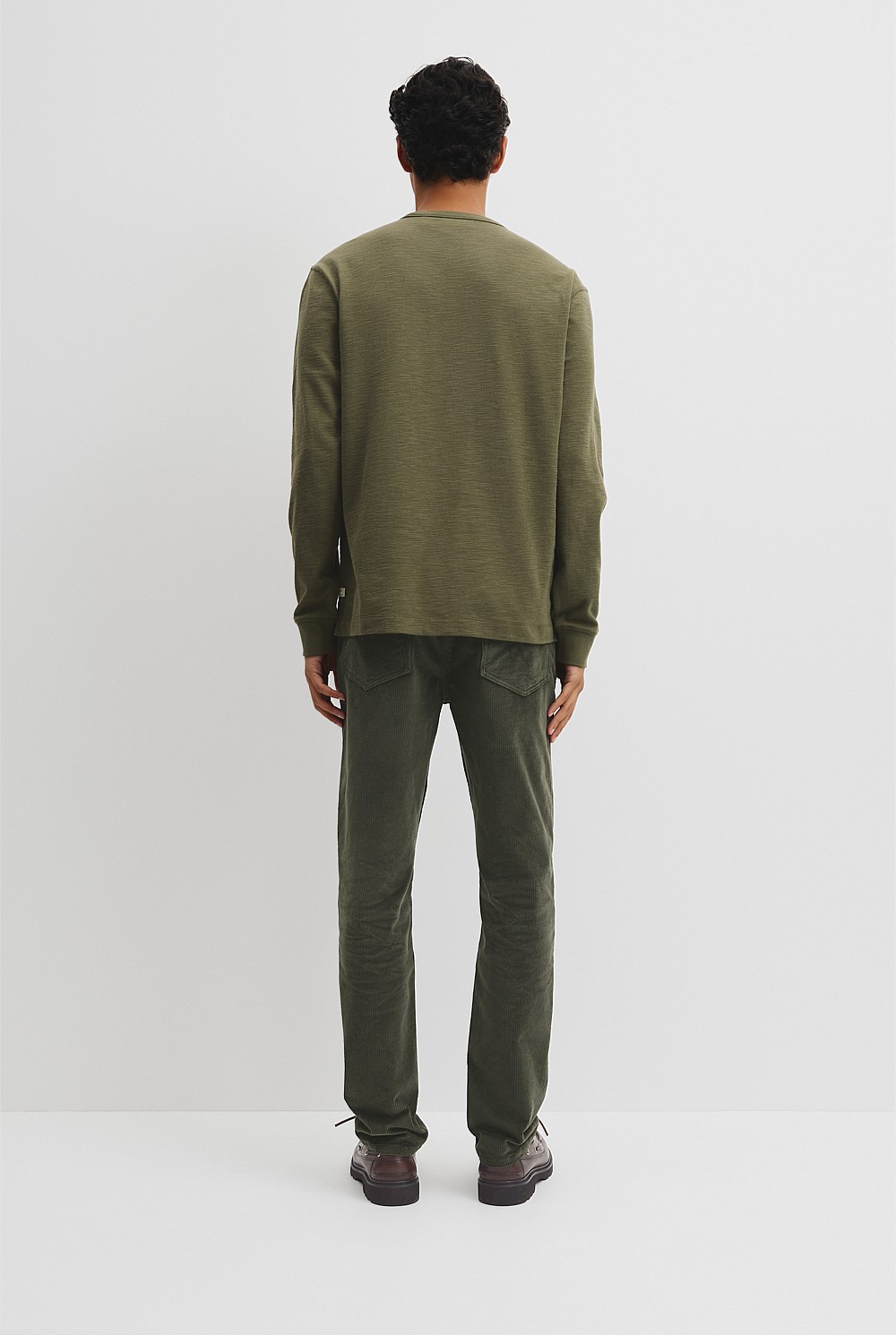 Long Sleeve Cotton Slub T-Shirt