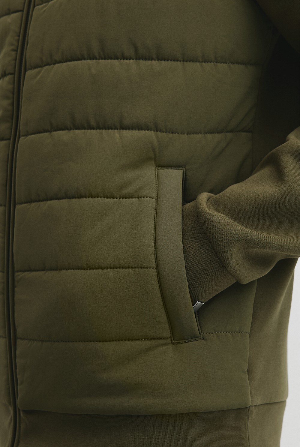 Hybrid Funnel Zip Through Jacket