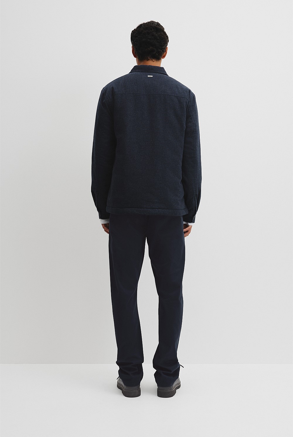 Quilted Houndstooth Overshirt