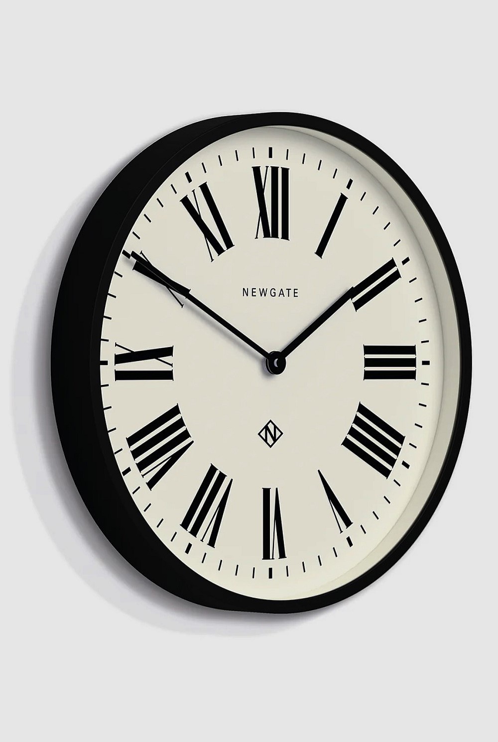 Number Three Clock - Italian Black