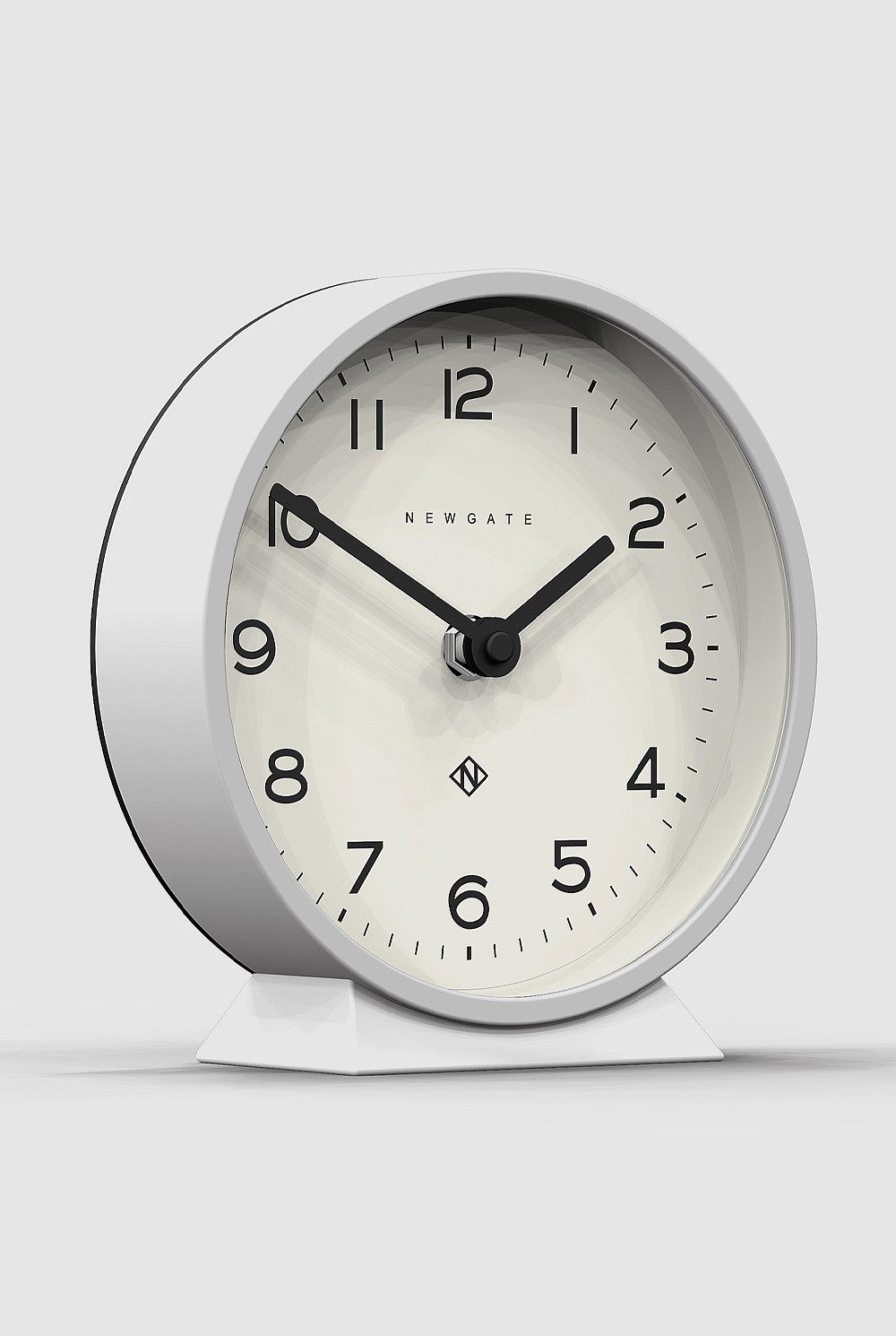 M Mantel Clock - Pebble White