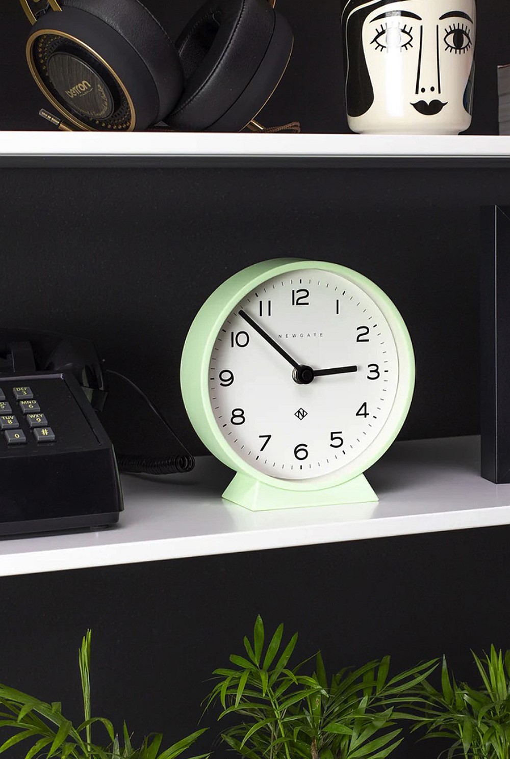 M Mantel Clock - Neo Mint