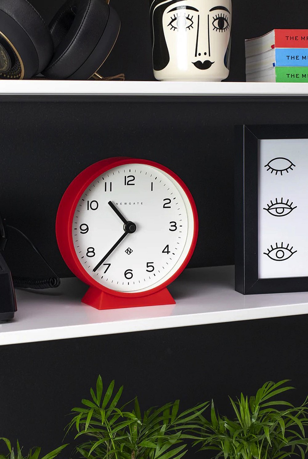Railway Mantel Clock - Fire Engine Red