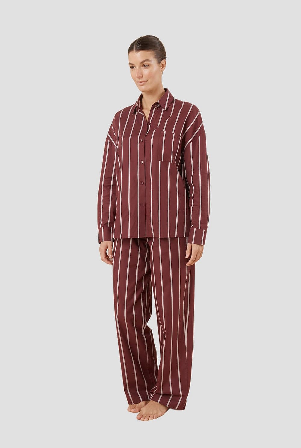 Chloe Cotton Striped Pj Set
