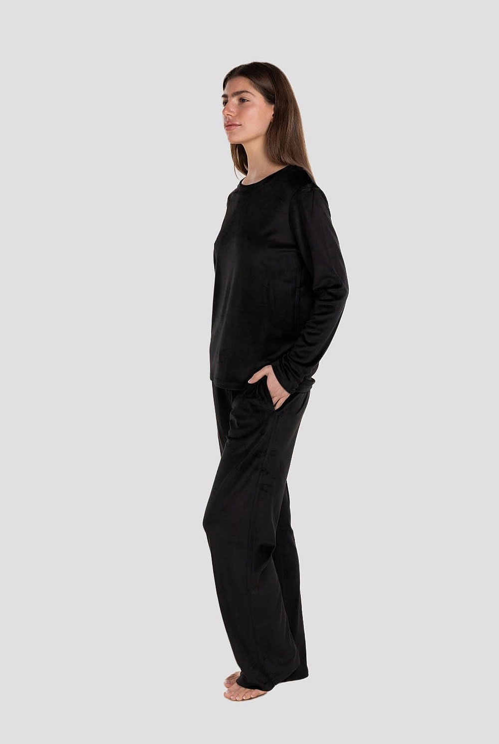 Thea Velour Long Lounge Set