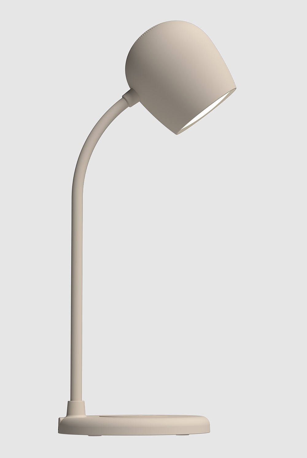 Ellie Smart Lamp With Bluetooth Speaker & Qi Wireless Charger - Ivory Sand